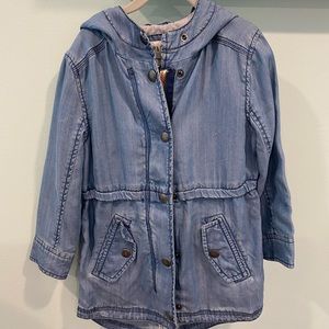 GAP - XS - girls chambray light lined jacket